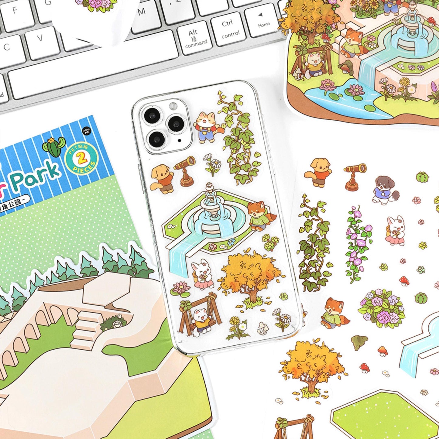 Stickers, Deco Stickers, sticker sheet, cute stationery, sticker pack, isometric stickers, sticker set, isometric room, kawaii aesthetic, relaxing, character, sticker scene, busy book